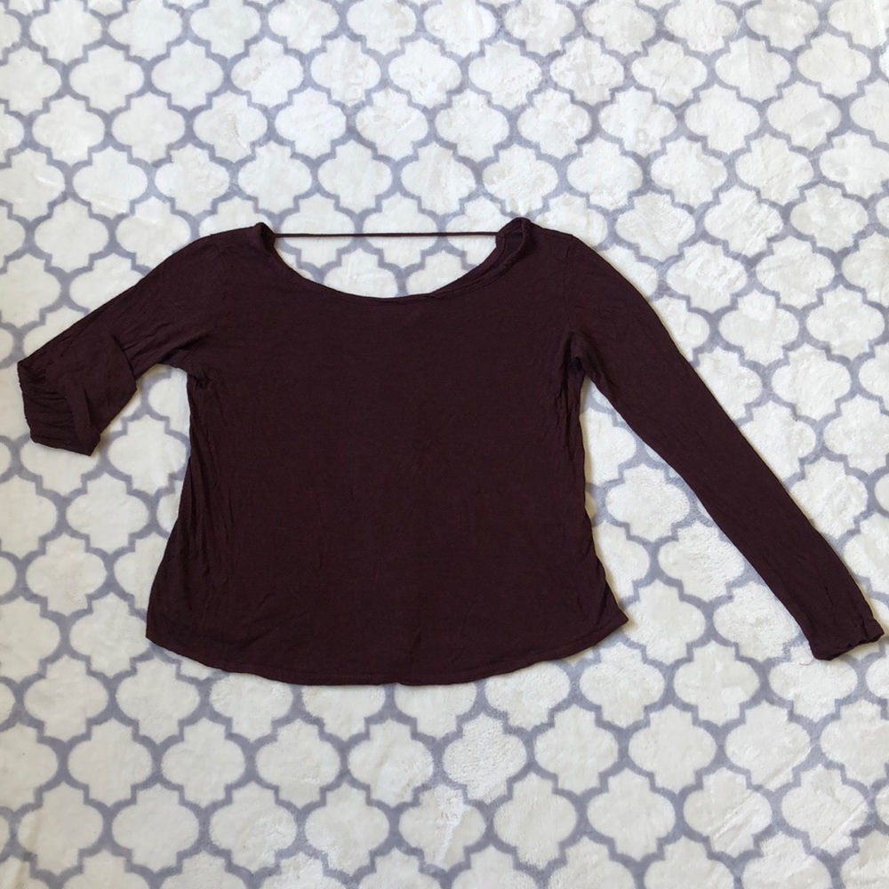 Long sleeve with strap detail and slit